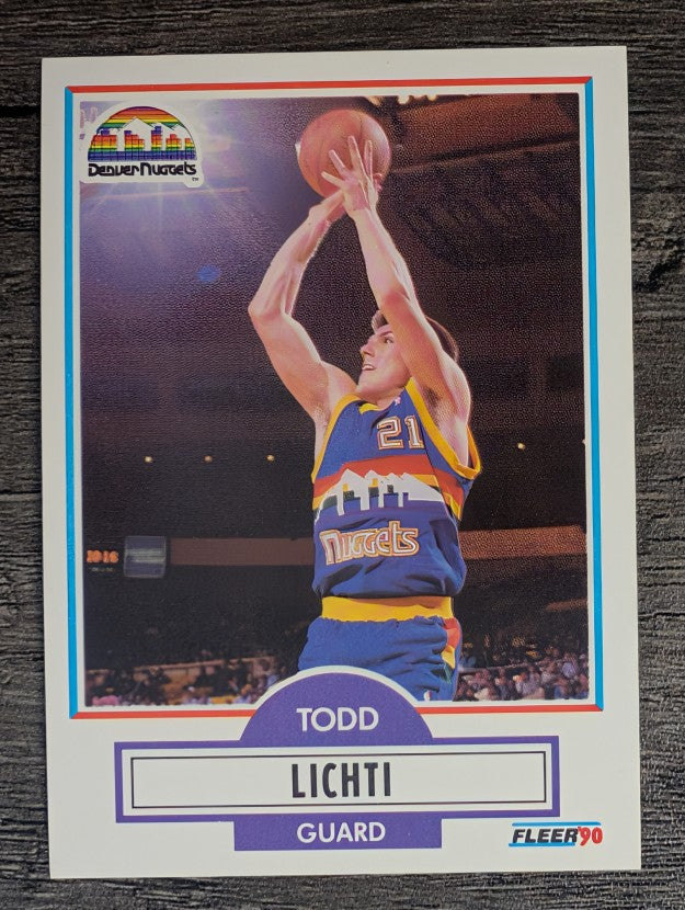 1990-91 Fleer #51 Todd Lichti RC