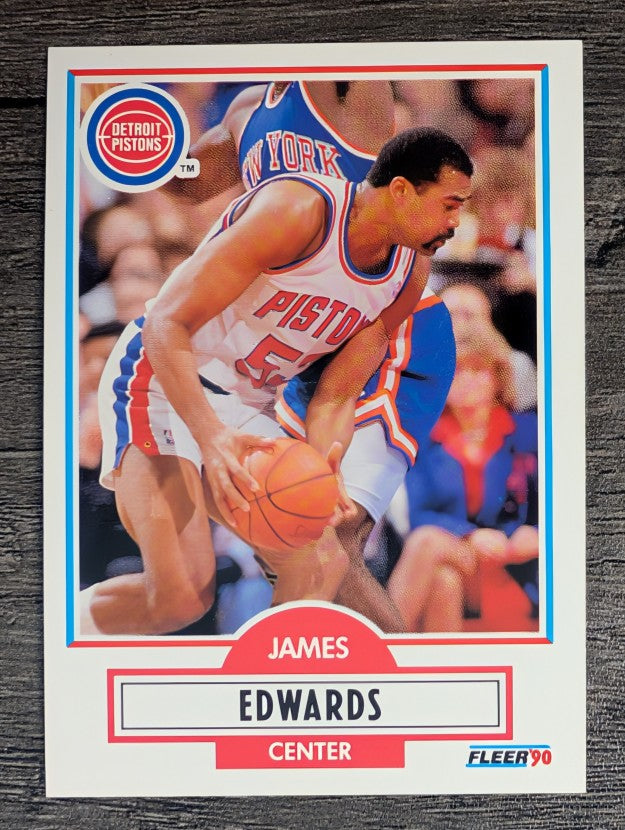 1990-91 Fleer #56 James Edwards