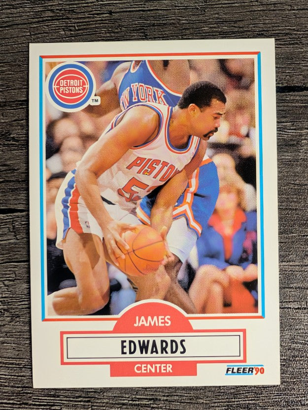 1990-91 Fleer #56 James Edwards