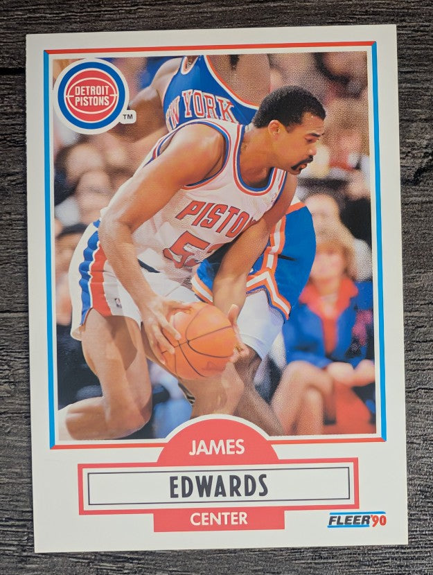 1990-91 Fleer #56 James Edwards