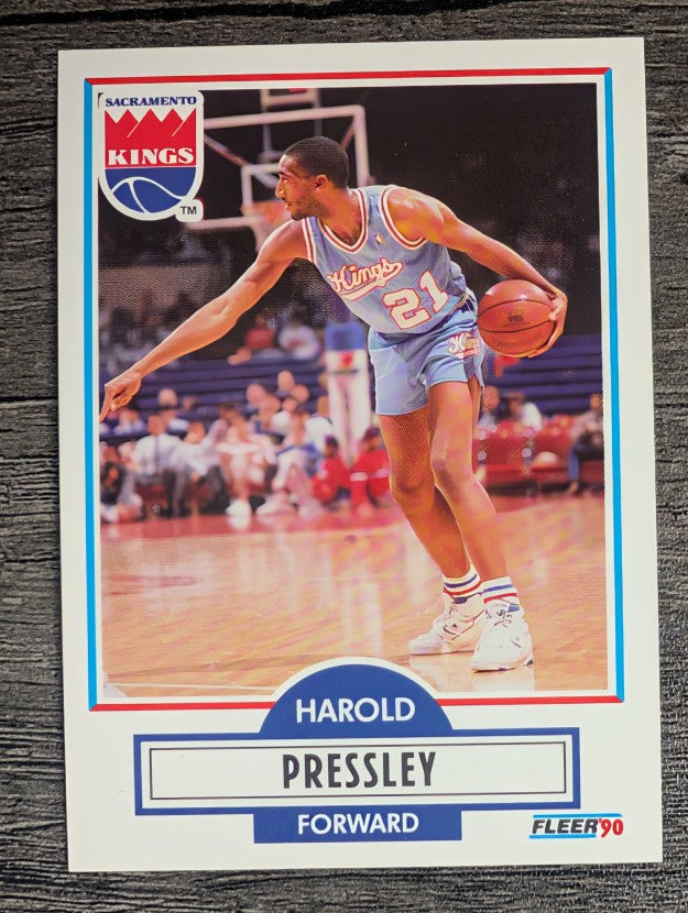 1990-91 Fleer #166 Harold Pressley