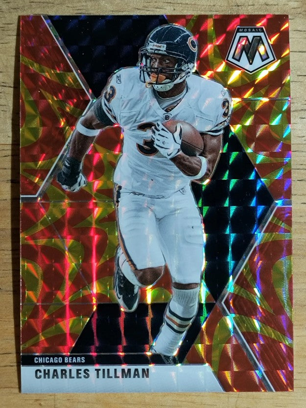 2020 Panini Mosaic Mosaic Reactive Orange #43 Charles Tillman