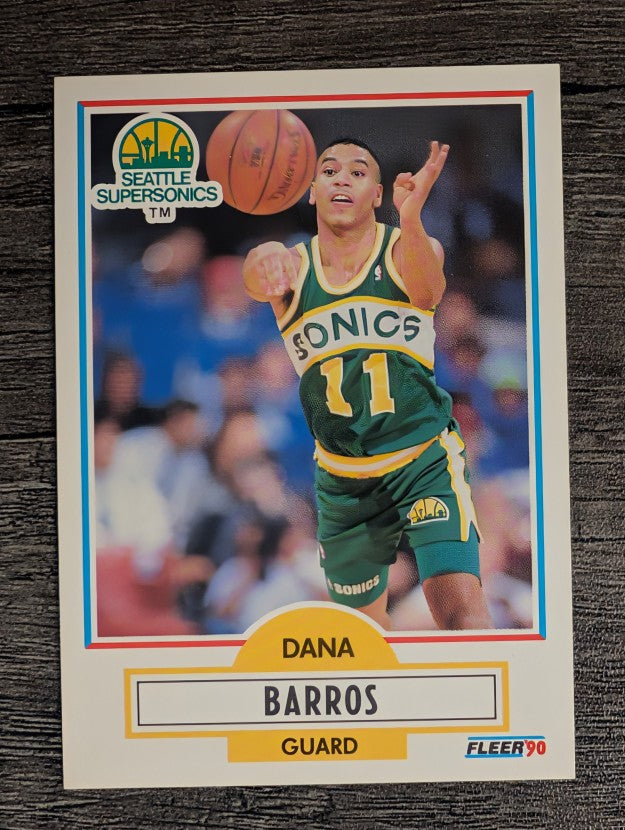 1990-91 Fleer #175 Dana Barros RC