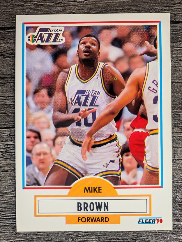 1990-91 Fleer #183 Mike Brown