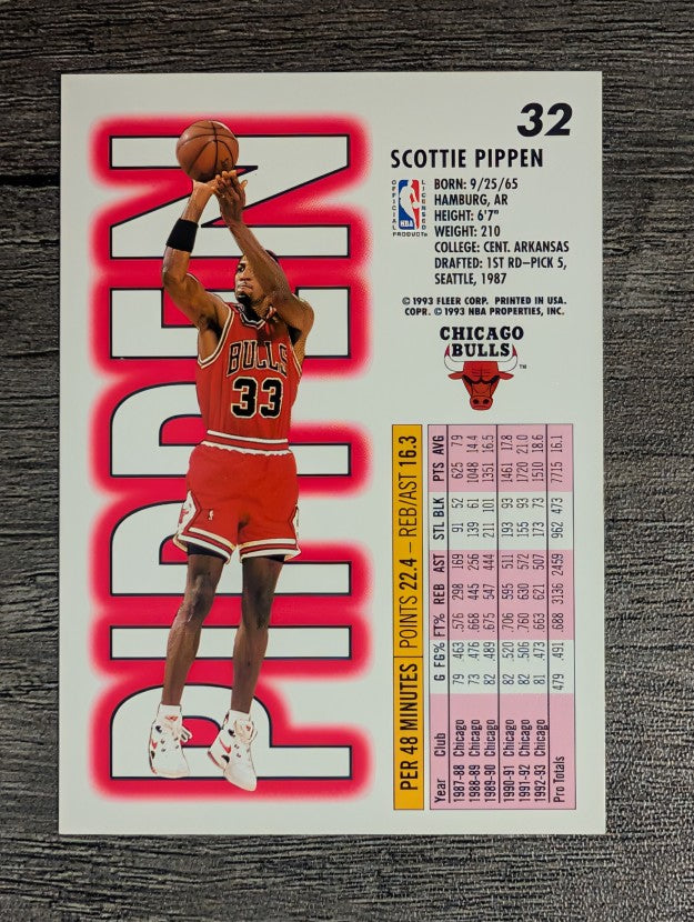1993-94 Fleer #32 Scottie Pippen