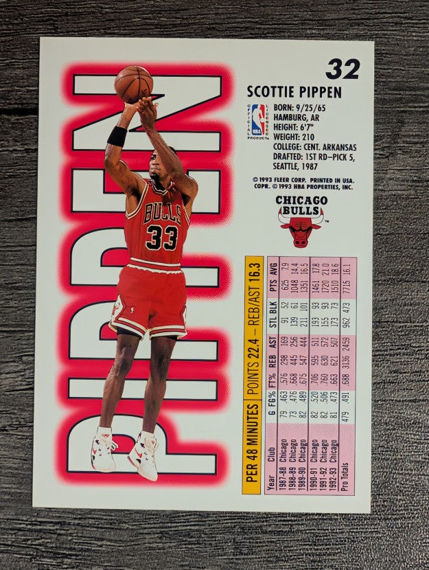 1993-94 Fleer #32 Scottie Pippen
