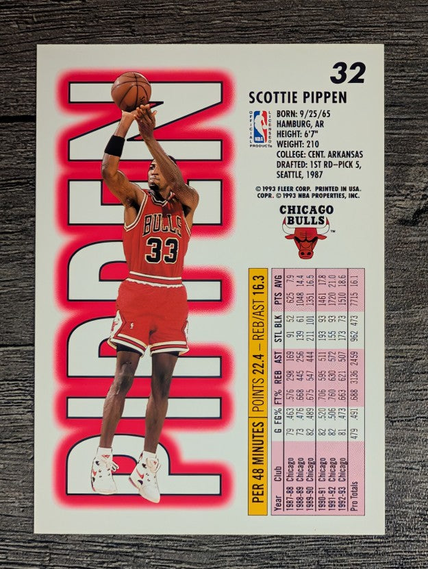 1993-94 Fleer #32 Scottie Pippen