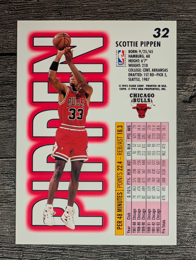 1993-94 Fleer #32 Scottie Pippen