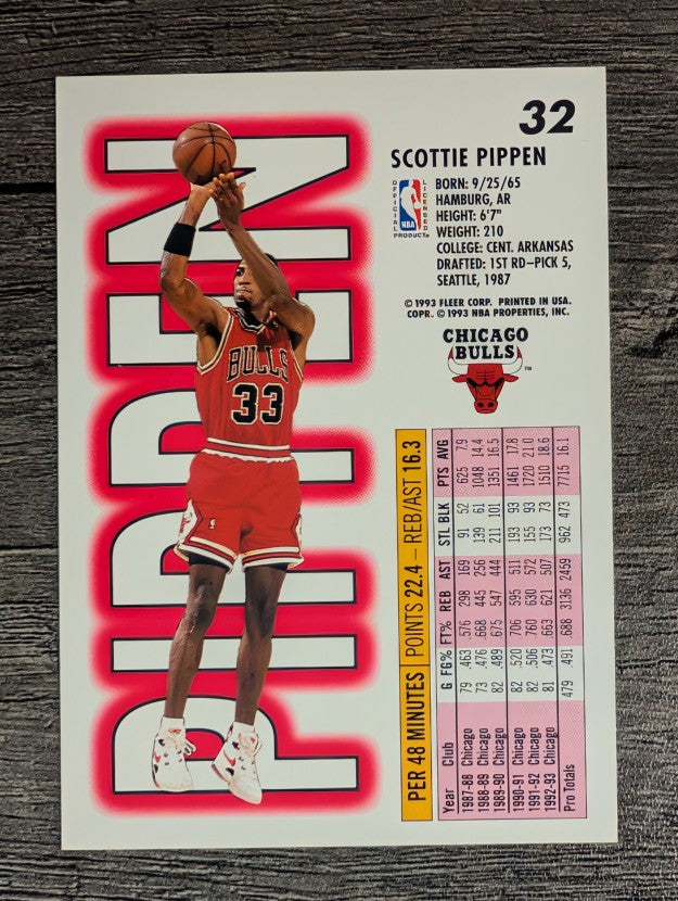 1993-94 Fleer #32 Scottie Pippen