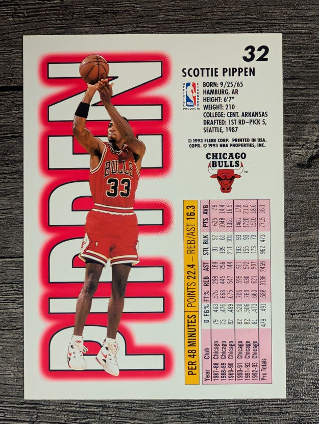 1993-94 Fleer #32 Scottie Pippen