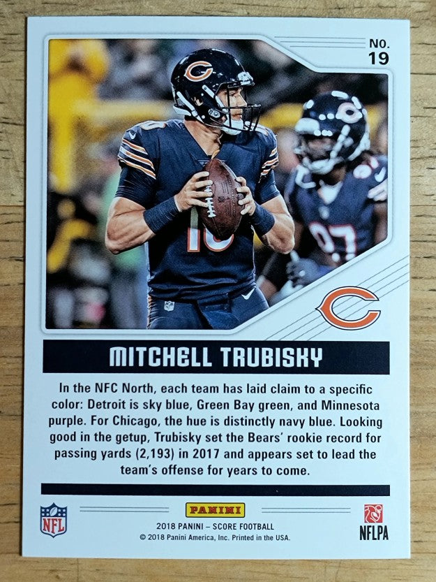 2018 Score Color Rush #19 Mitchell Trubisky