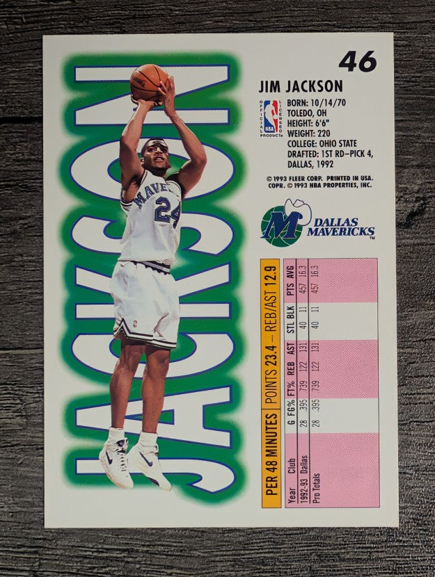 1993-94 Fleer #46 Jim Jackson