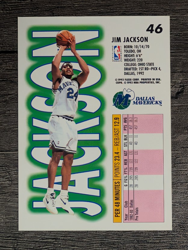 1993-94 Fleer #46 Jim Jackson