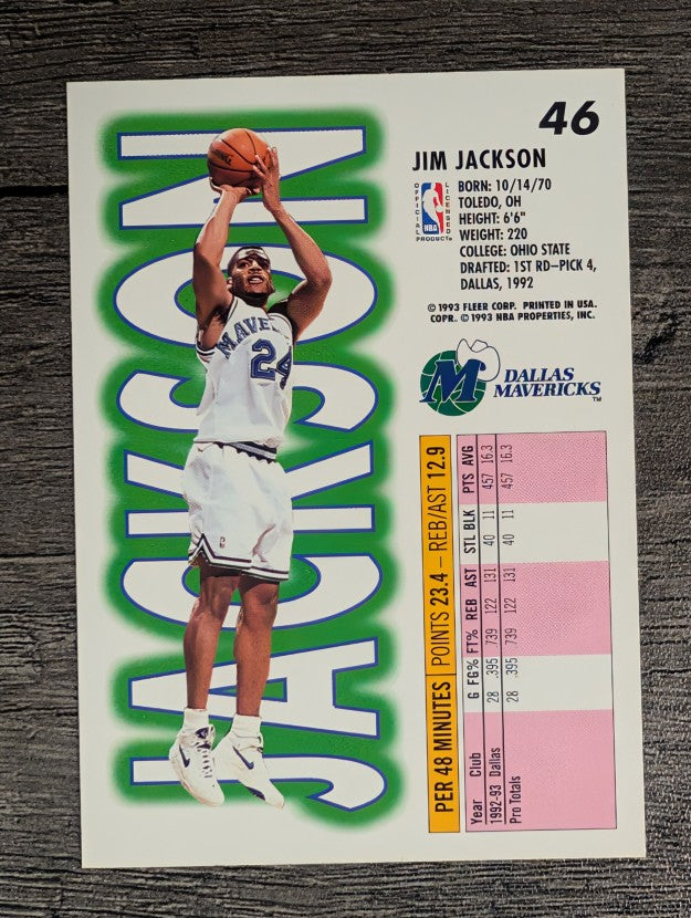 1993-94 Fleer #46 Jim Jackson