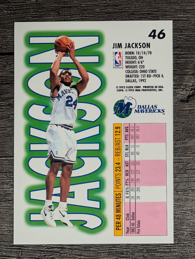 1993-94 Fleer #46 Jim Jackson