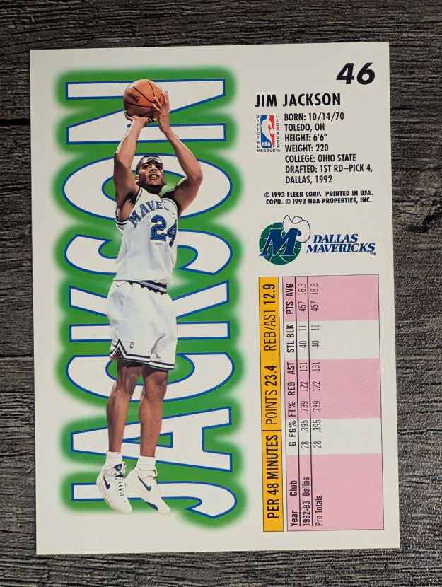 1993-94 Fleer #46 Jim Jackson