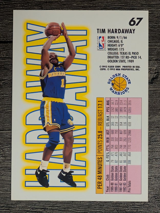1993-94 Fleer #67 Tim Hardaway
