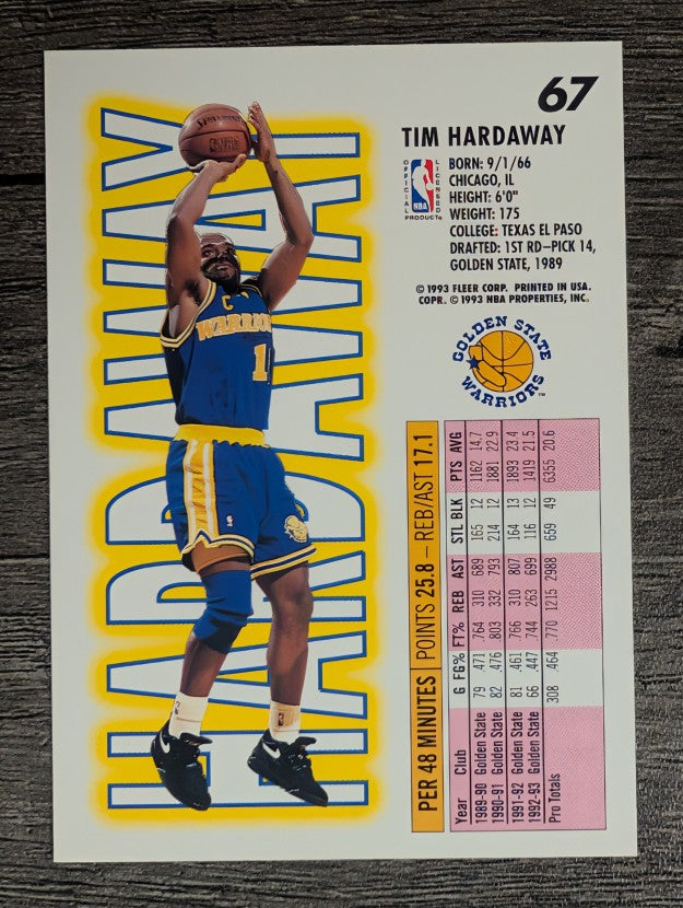 1993-94 Fleer #67 Tim Hardaway
