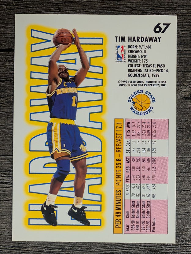 1993-94 Fleer #67 Tim Hardaway