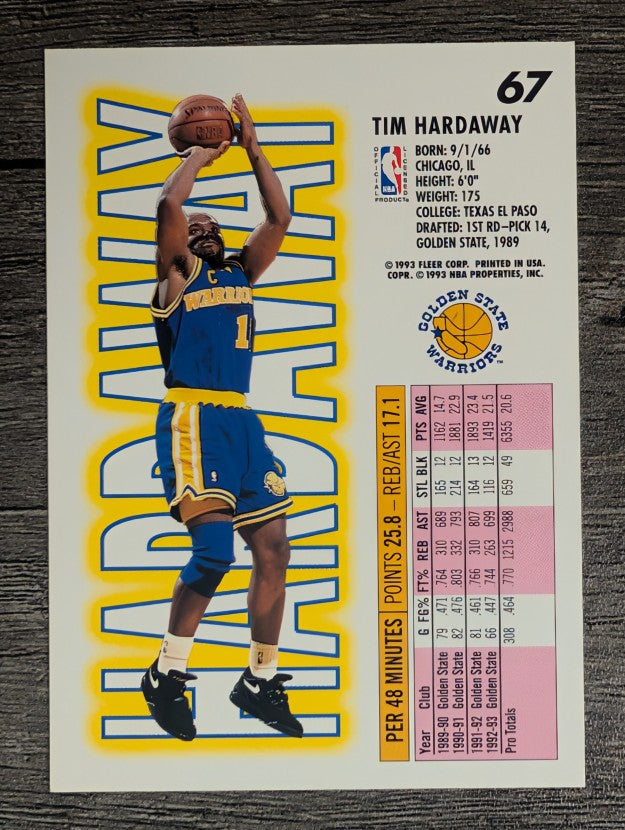 1993-94 Fleer #67 Tim Hardaway