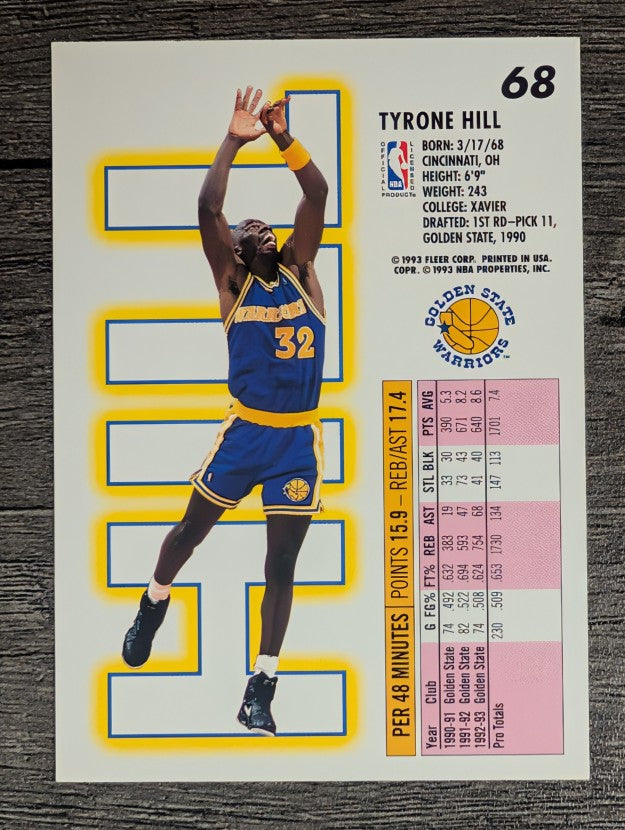1993-94 Fleer #68 Tyrone Hill