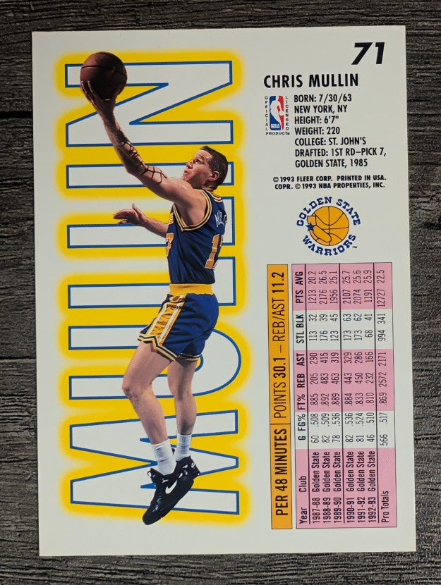 1993-94 Fleer #71 Chris Mullin