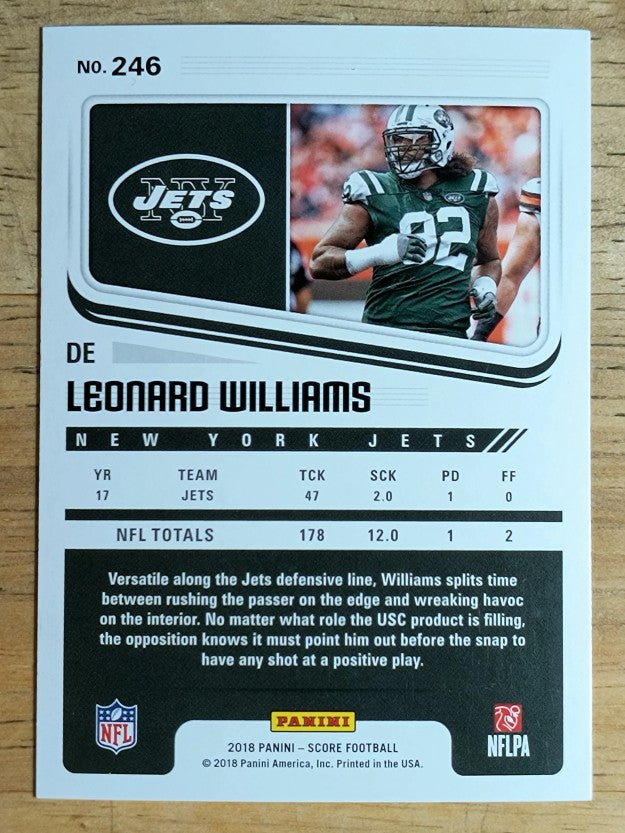 2018 Score Red #246 Leonard Williams