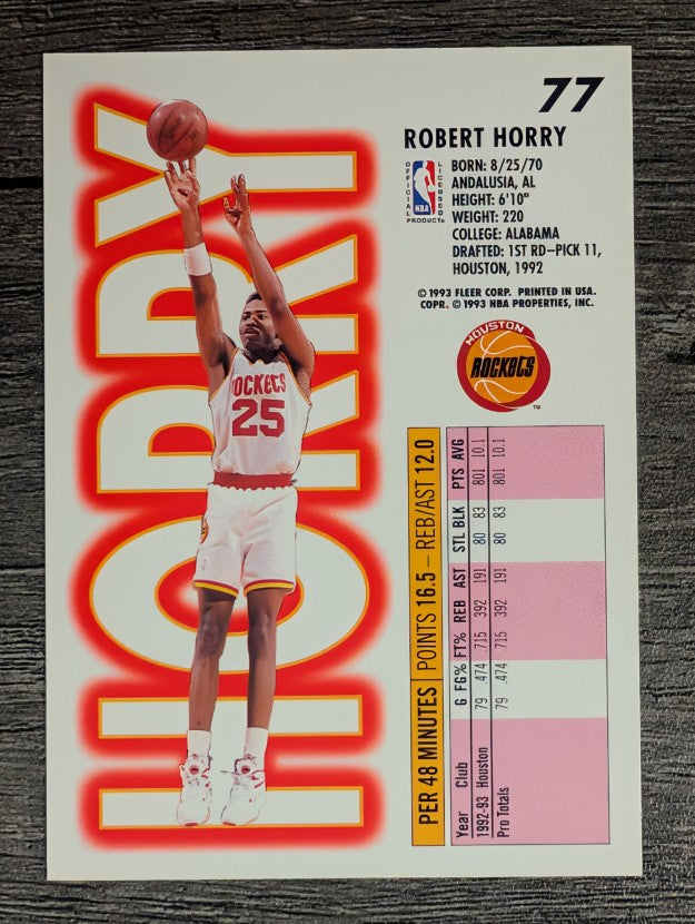 1993-94 Fleer #77 Robert Horry