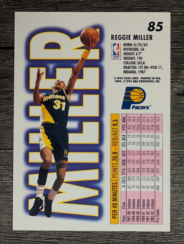 1993-94 Fleer #85 Reggie Miller
