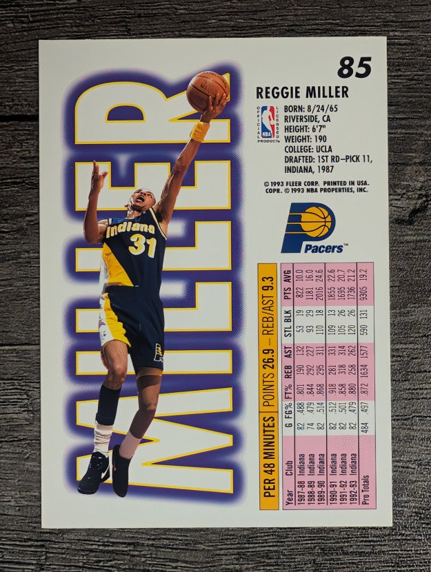 1993-94 Fleer #85 Reggie Miller (NM)