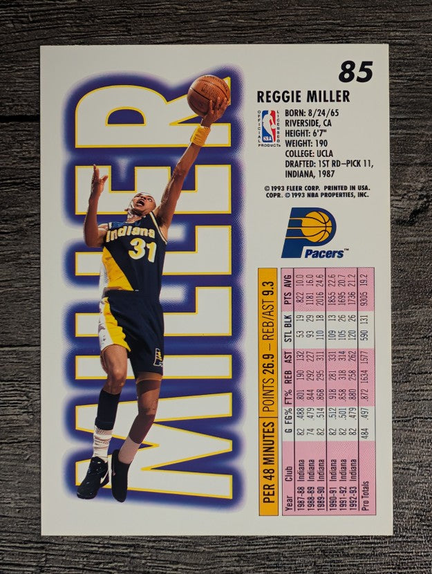 1993-94 Fleer #85 Reggie Miller