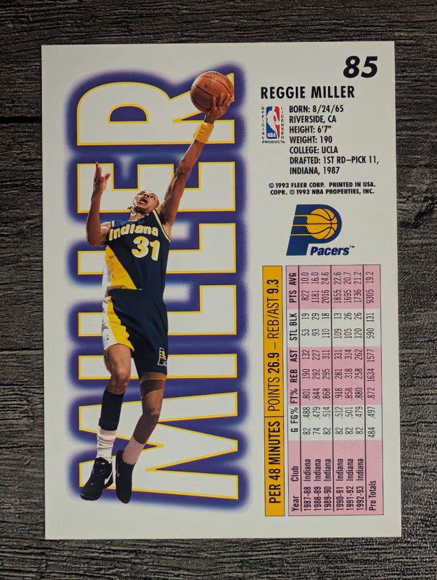 1993-94 Fleer #85 Reggie Miller