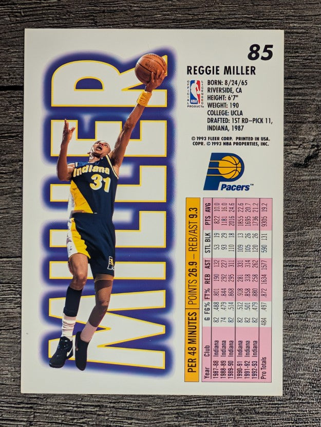 1993-94 Fleer #85 Reggie Miller