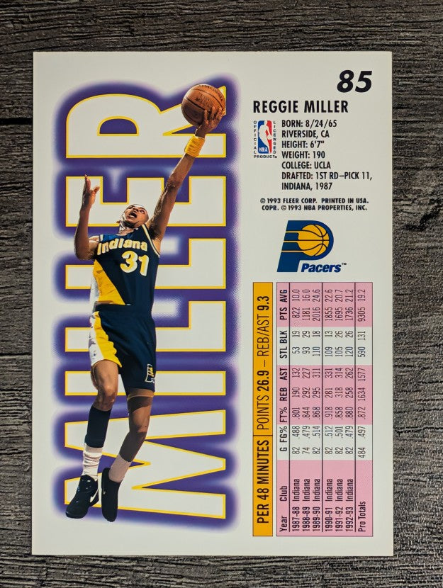 1993-94 Fleer #85 Reggie Miller