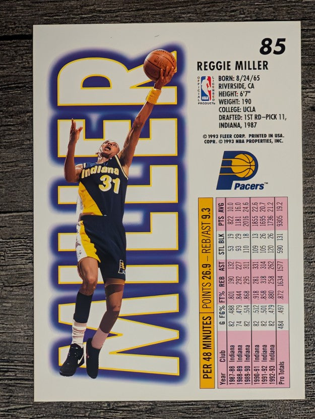 1993-94 Fleer #85 Reggie Miller