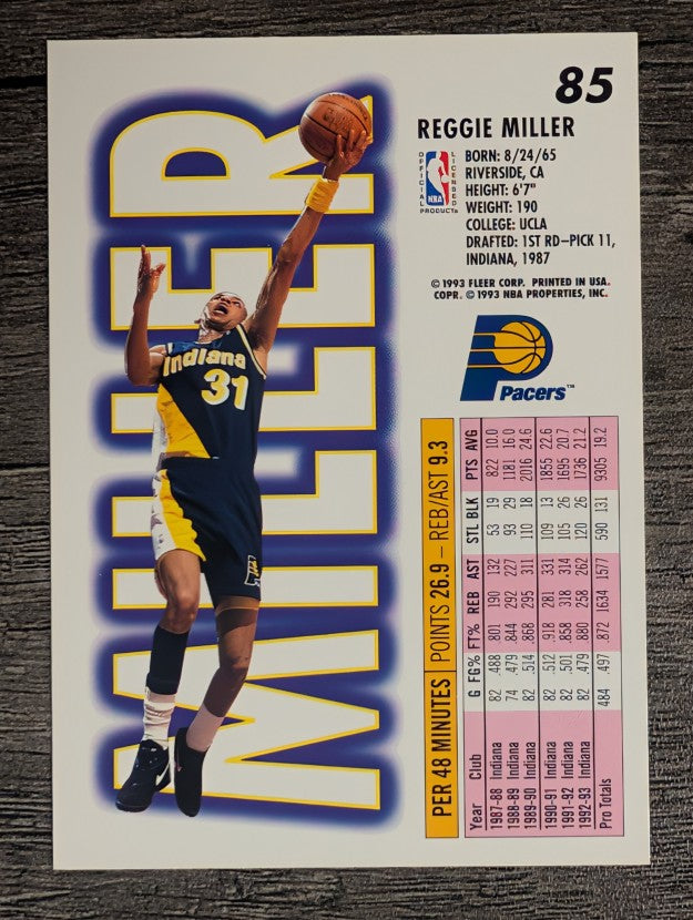 1993-94 Fleer #85 Reggie Miller