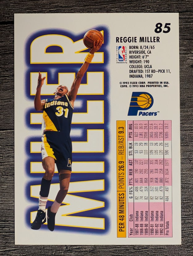 1993-94 Fleer #85 Reggie Miller