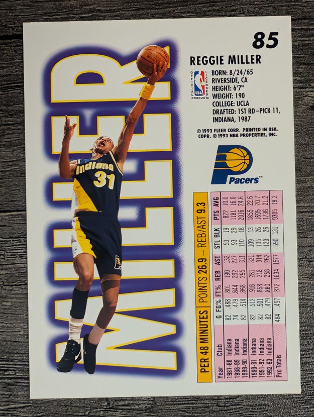 1993-94 Fleer #85 Reggie Miller