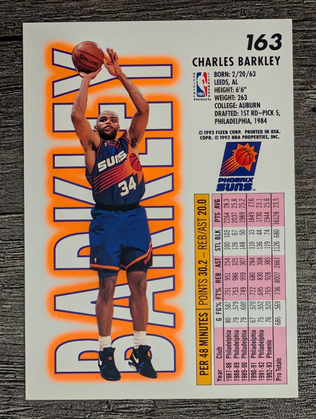 1993-94 Fleer #163 Charles Barkley (NM)