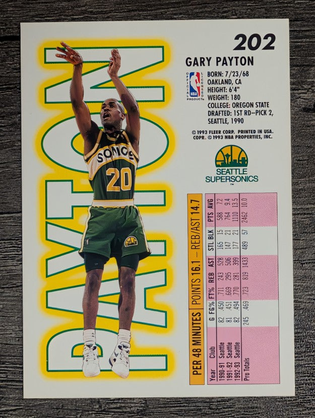 1993-94 Fleer #202 Gary Payton