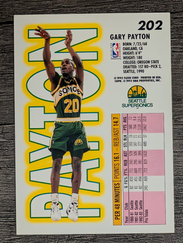 1993-94 Fleer #202 Gary Payton