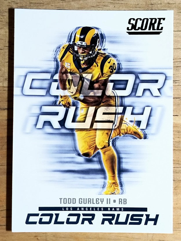 2018 Score Color Rush #4 Todd Gurley II