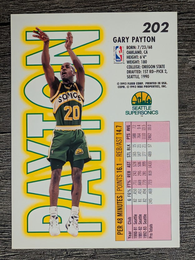 1993-94 Fleer #202 Gary Payton