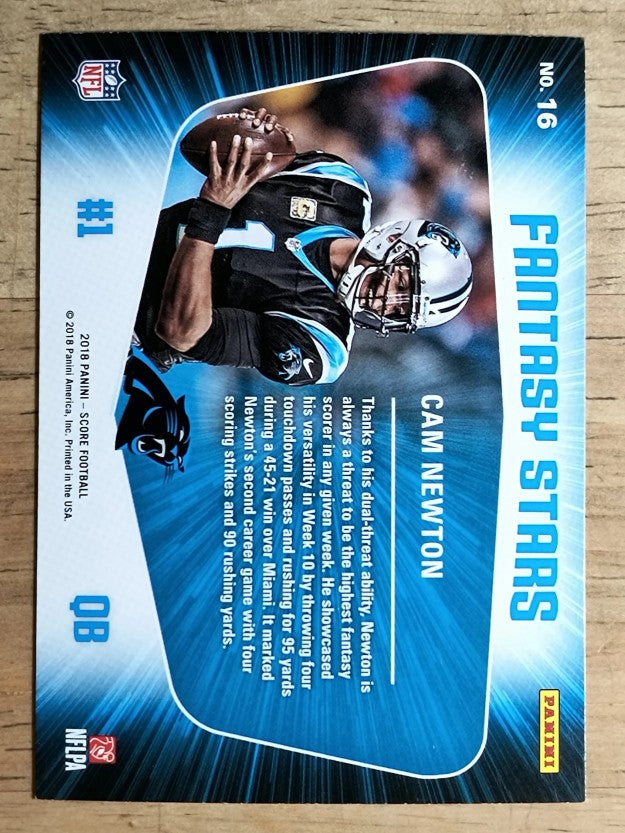 2018 Score Fantasy Stars #16 Cam Newton