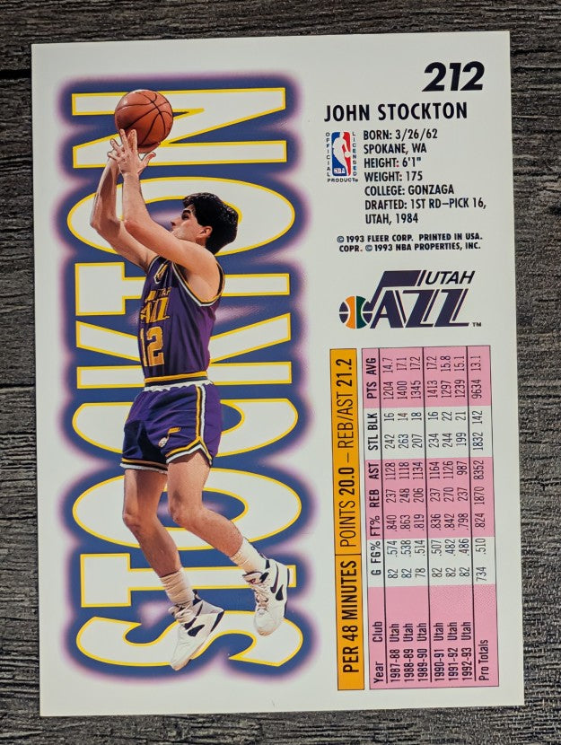 1993-94 Fleer #212 John Stockton