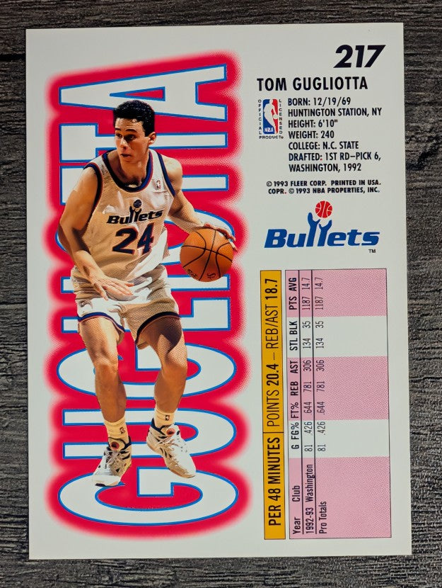 1993-94 Fleer #217 Tom Gugliotta
