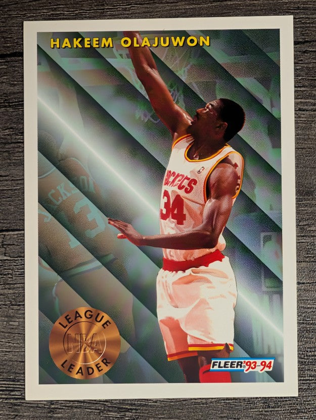 1993-94 Fleer #225 Hakeem Olajuwon LL
