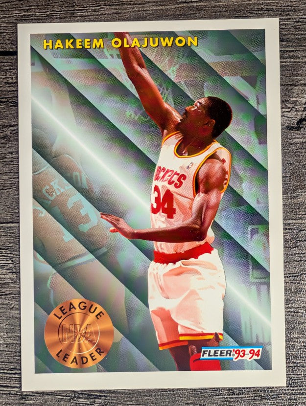 1993-94 Fleer #225 Hakeem Olajuwon LL