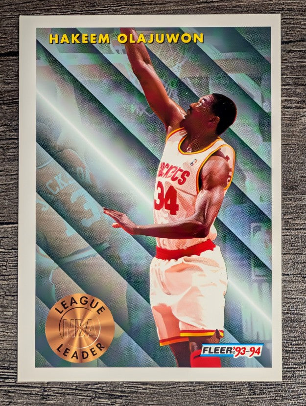 1993-94 Fleer #225 Hakeem Olajuwon LL (NM)