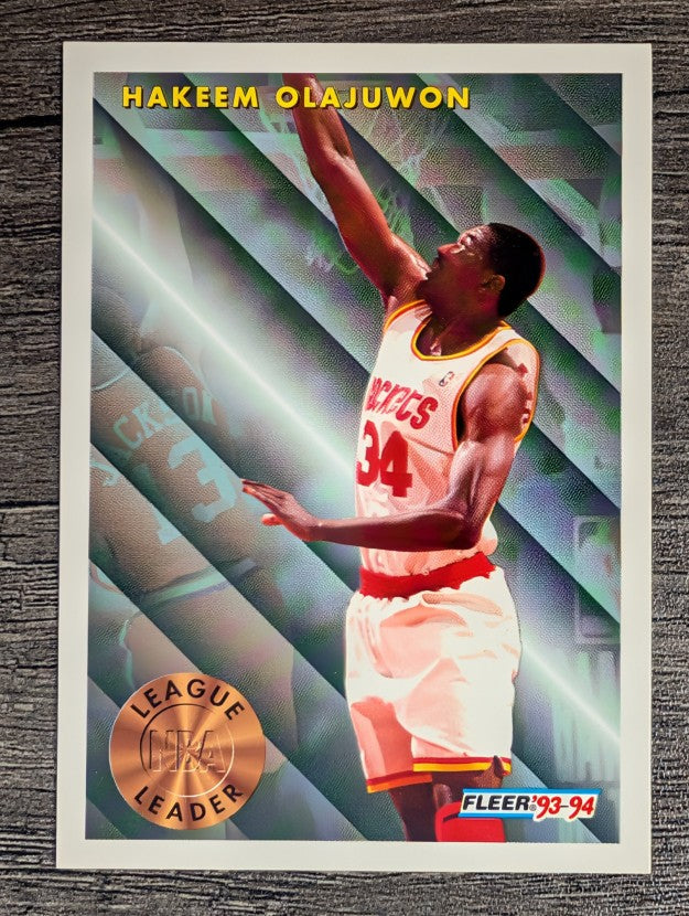1993-94 Fleer #225 Hakeem Olajuwon LL